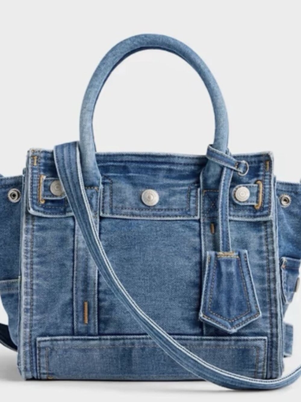 Gap Small Denim Five Pocket Tote Medium Wash - New with Tags!
